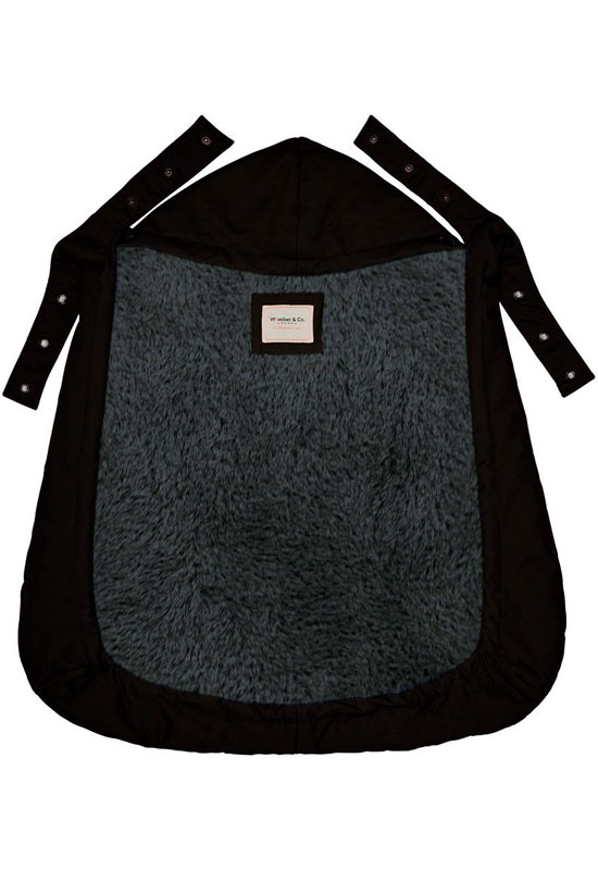 Wombat London Wintercover black grey inside